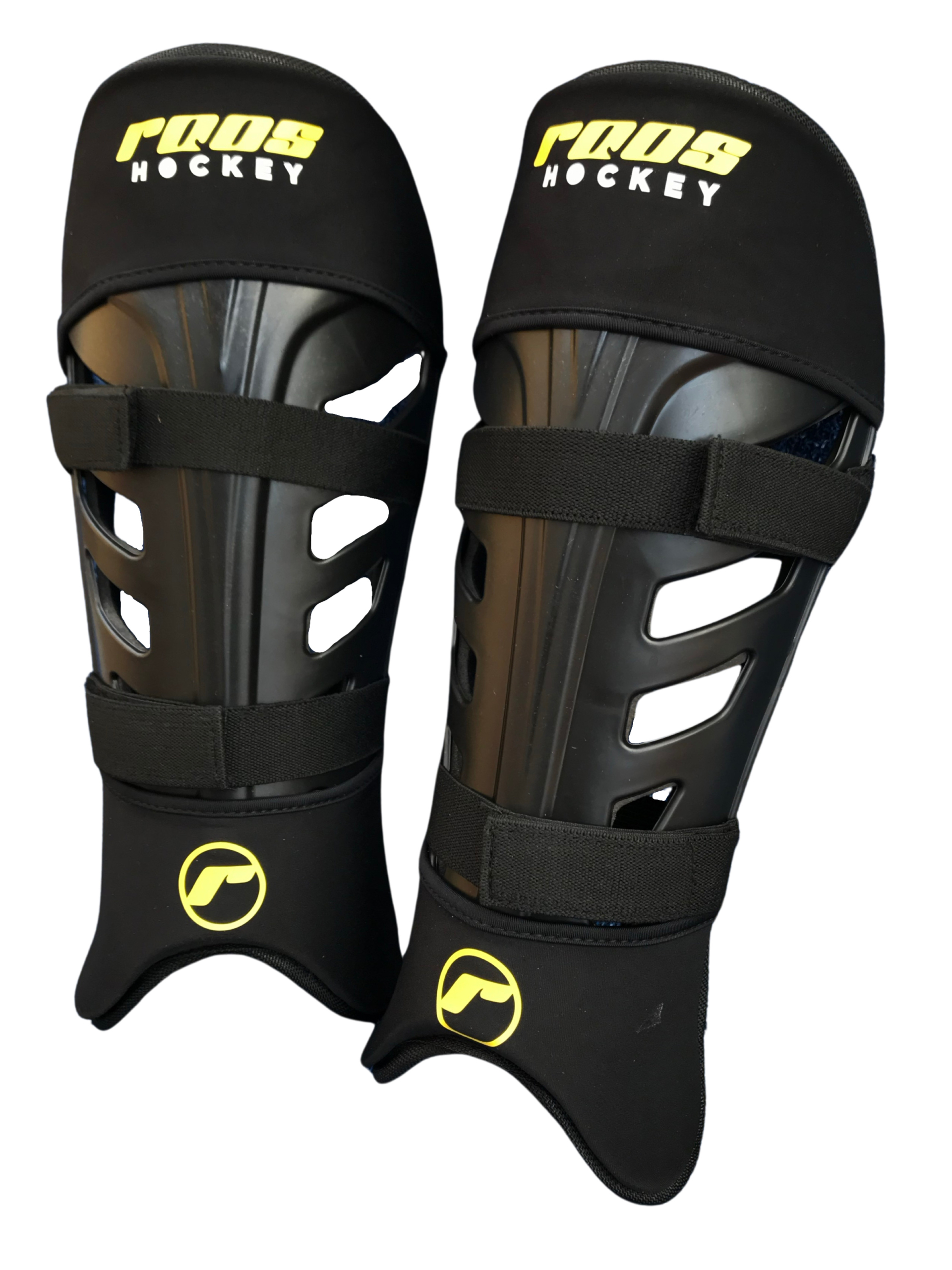 Ball Hockey Goalie Equipment 4pcs Shin Strap Anti Slip Hockey